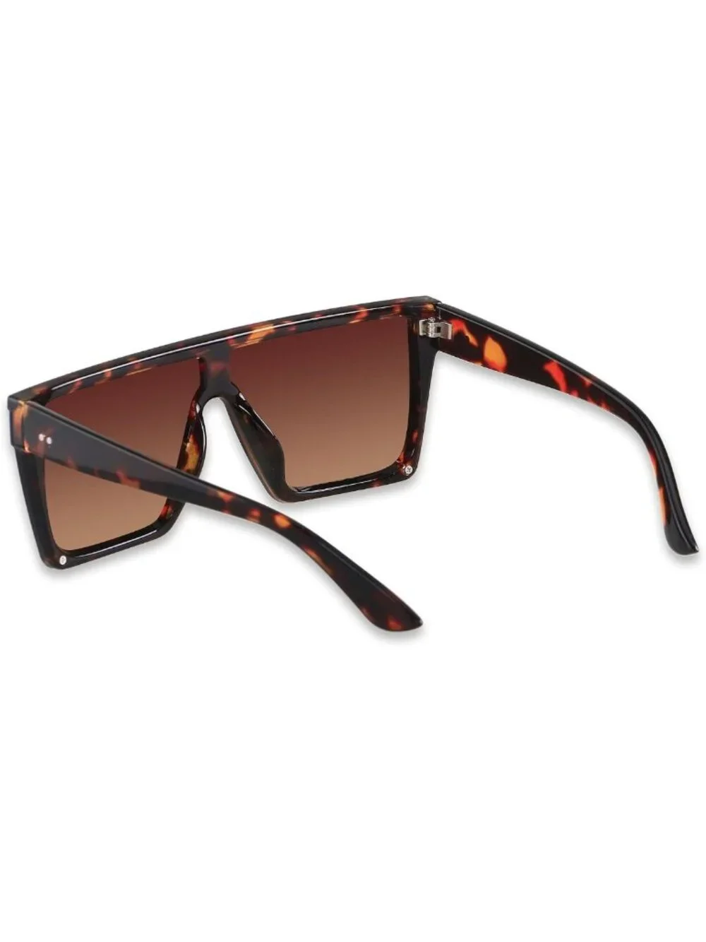 Oversized Square Flat Top Sunglasses for Women & Men - Trendy UV Protection